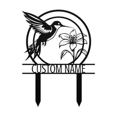 Customized Humming Bird Yard Sign