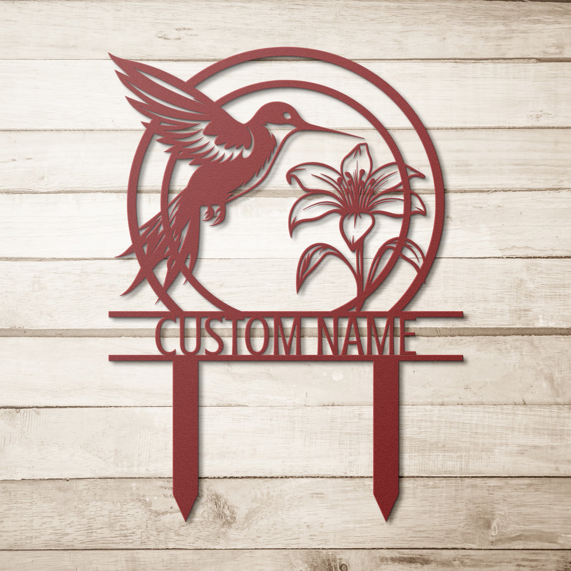 Customized Humming Bird Yard Sign