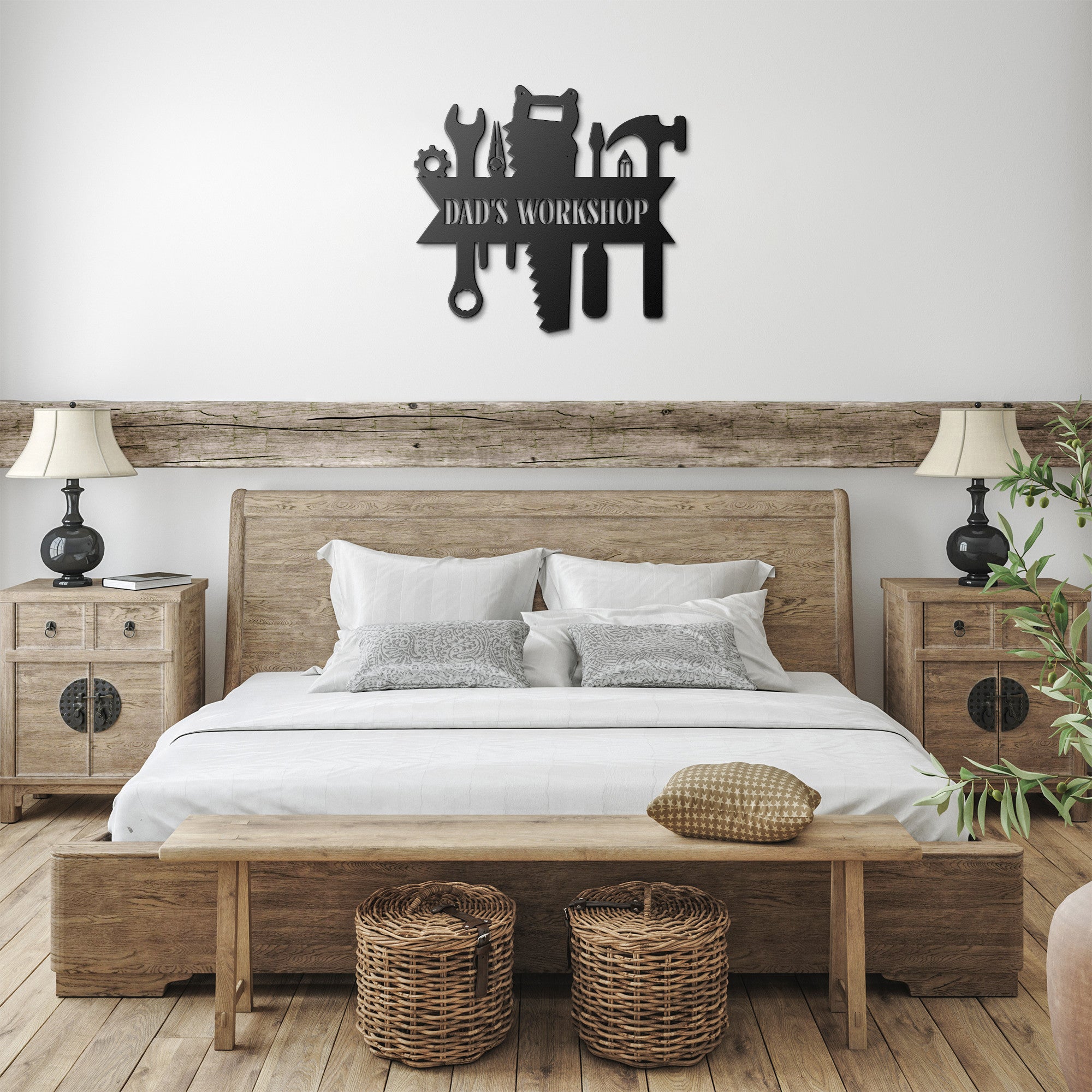 CUSTOM TOOLS MONOGRAM METAL WALL ART