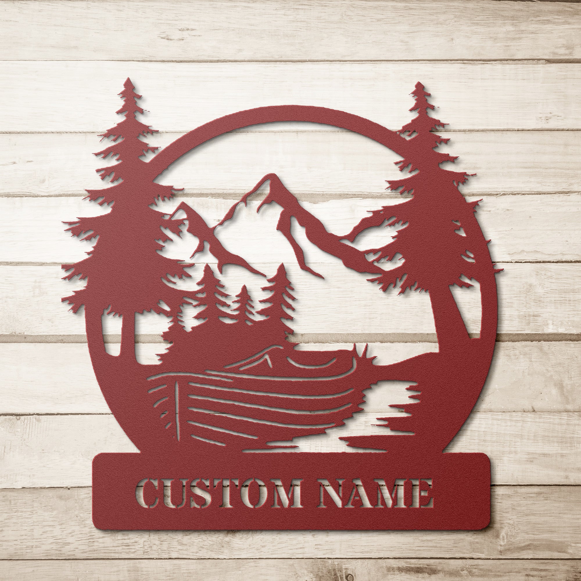 Customized Lake House - Row Boat Sign