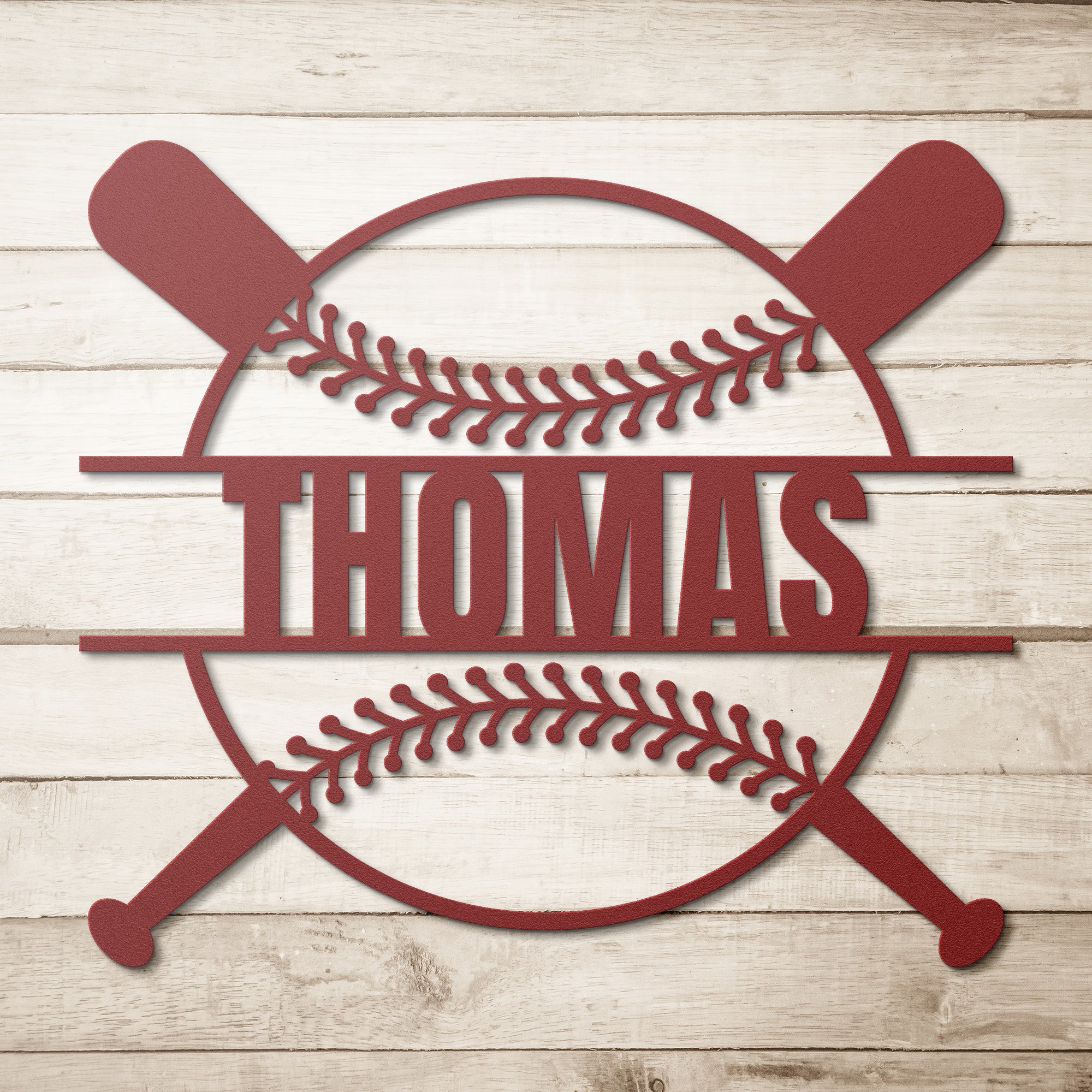 Customized Name Baseball Sign