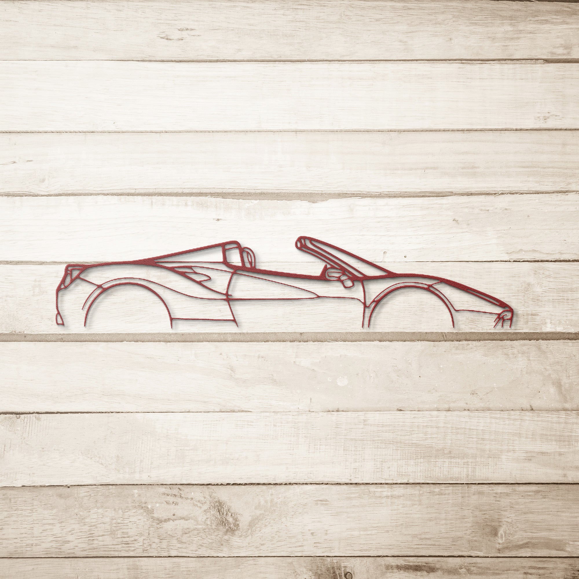 Ferrari Spider Metal Artwork