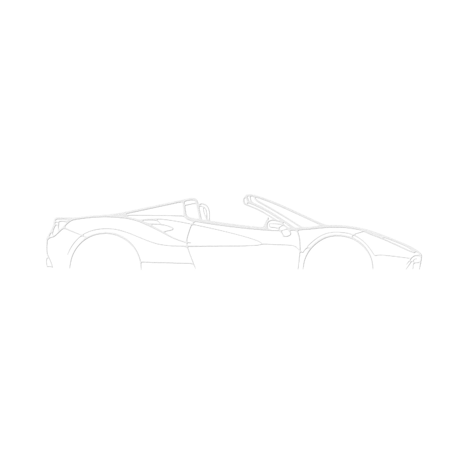 Ferrari Spider Metal Artwork